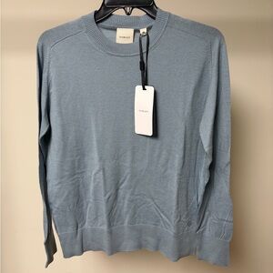 Varley fincham knit sweater arona blue